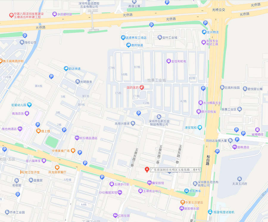 地图|导航| 深圳 | 宝安 | 石岩 |EDM | CNC |火花机加工 |电脑锣加工| 模具加工 |